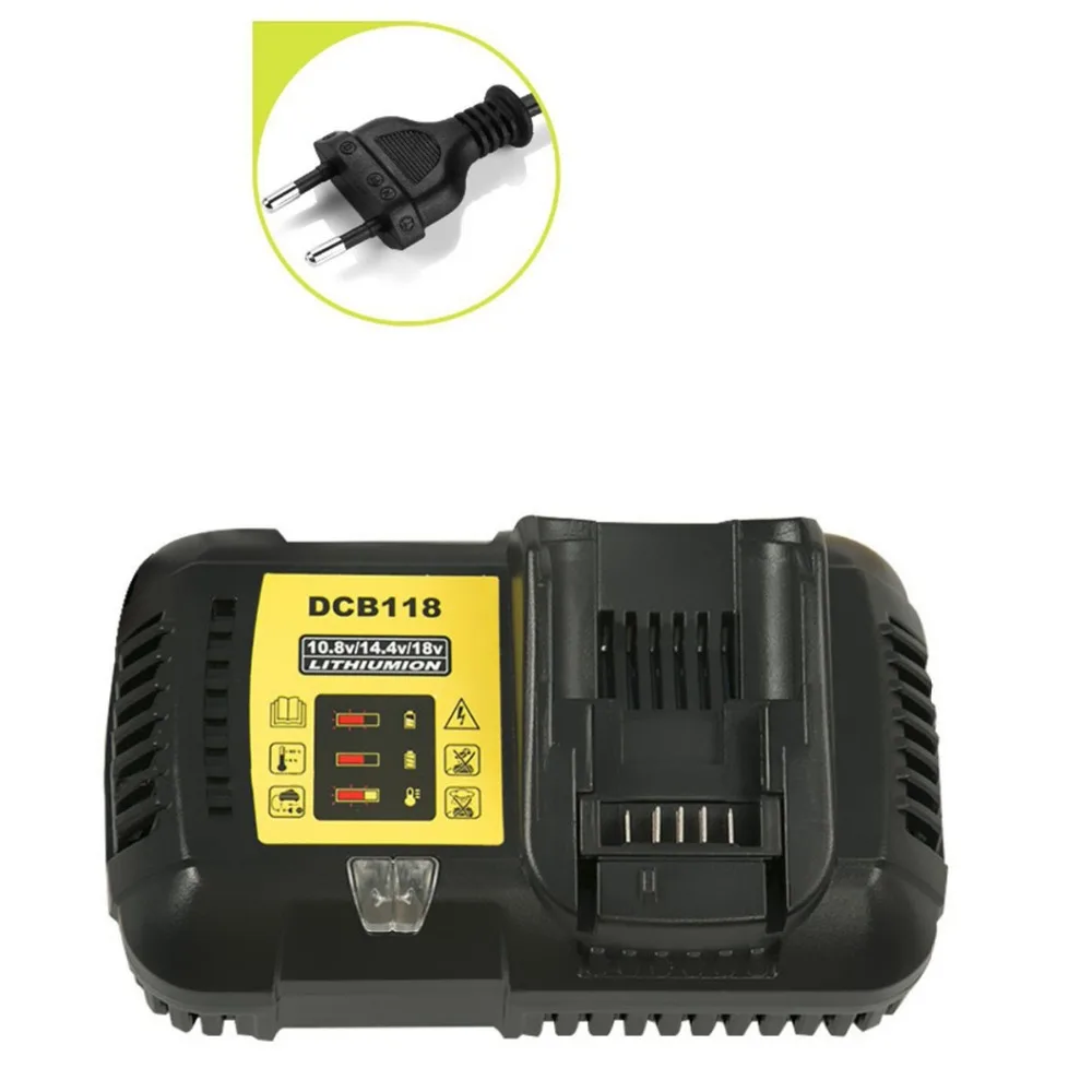 Быстрое зарядное устройство для литиевых батарей 14 4 а Dewalt DCB118 12 В/20 в DCB200 DCB180 DCB181