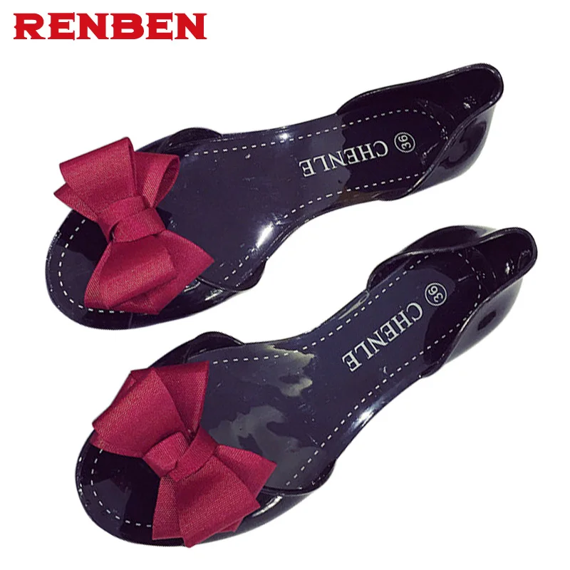 Женские сандалии для отдыха с большим бантом летние мягкие повседневные