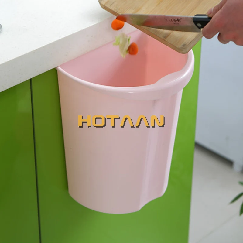 HOTAAN подвесное стоящее кухонное мусорное ведро подвесное дверное шкаф эко ПП простое мусорное ведро 4 вида цветов мусорное ведро коробка для хранения лома 84006