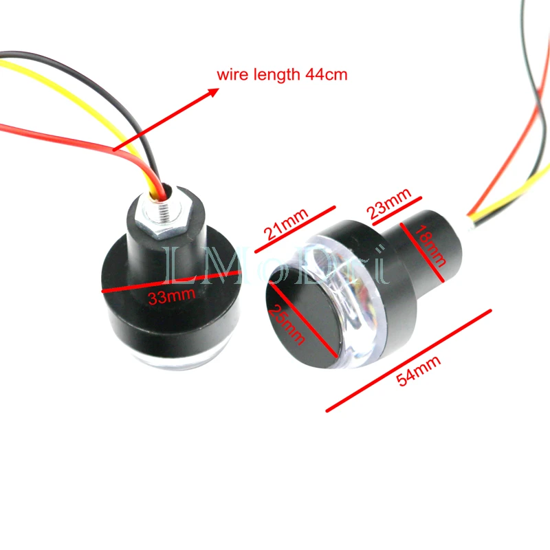: LMoDri 12V мотоциклов конец светодиодный поворотник светильник мото рукоятка