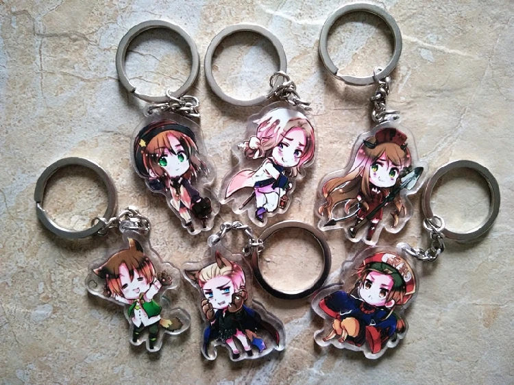 Комплект из 6/12 шт. подвеска для ключей с искусственными звеньями|keychain keyring|keyring
