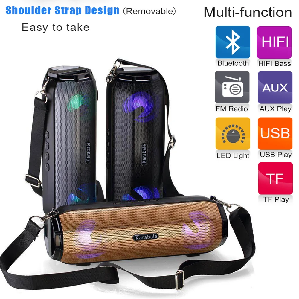 Большой Мощность Bluetooth Динамик супер бас Портативный Беспроводной громкий s