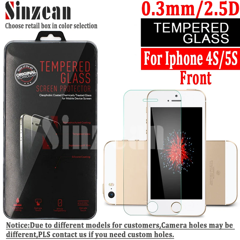 100 шт./лот для Apple iPhone 13pro max /13 mini /5/5S/5C/5SE закаленное стекло защиты экрана 0 3 мм 2.5D