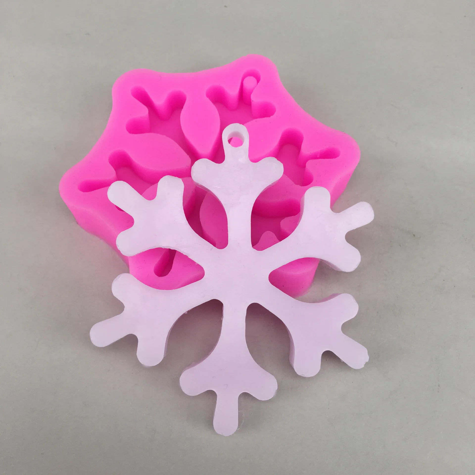 3D Снежинка Ароматическая гипсовая форма силиконовый пластырь автомобильная