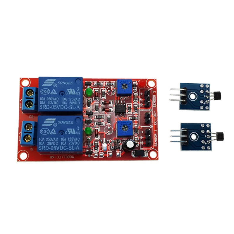 Brazil 12 v relay hall speed sensor 2 road counting electronic module is non-magnetic and small plate with line | Электронные