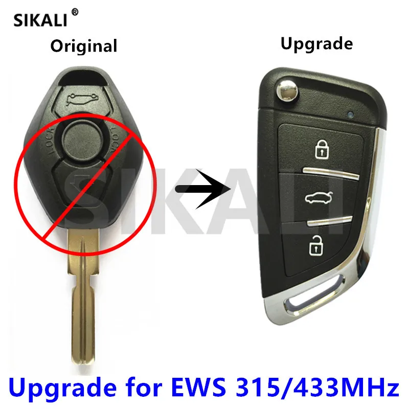 SIKALI обновленный дистанционный ключ 315 МГц или 433 для BMW X3 X5 Z3 Z4 1/3/5/7 серии EWS система