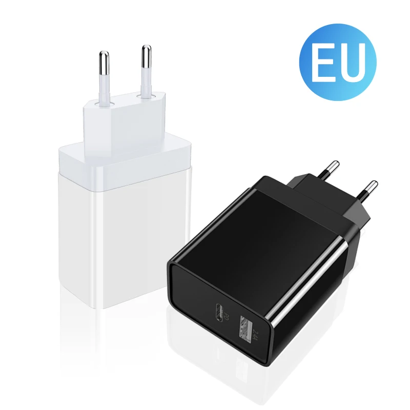 EU Coolreall Quick Charge 3,0 USB зарядное устройство портативное для huawei xiaomi samsung QC3.0 30 Вт быстрое зарядное устройство PD 3,0 быстрое зарядное устройство для iPhone - Тип штекера: EU