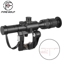 tactical svd dragunov 4x26 red illuminated scope hunting rifle scope shooting scope red dot hunting optics hunting laser