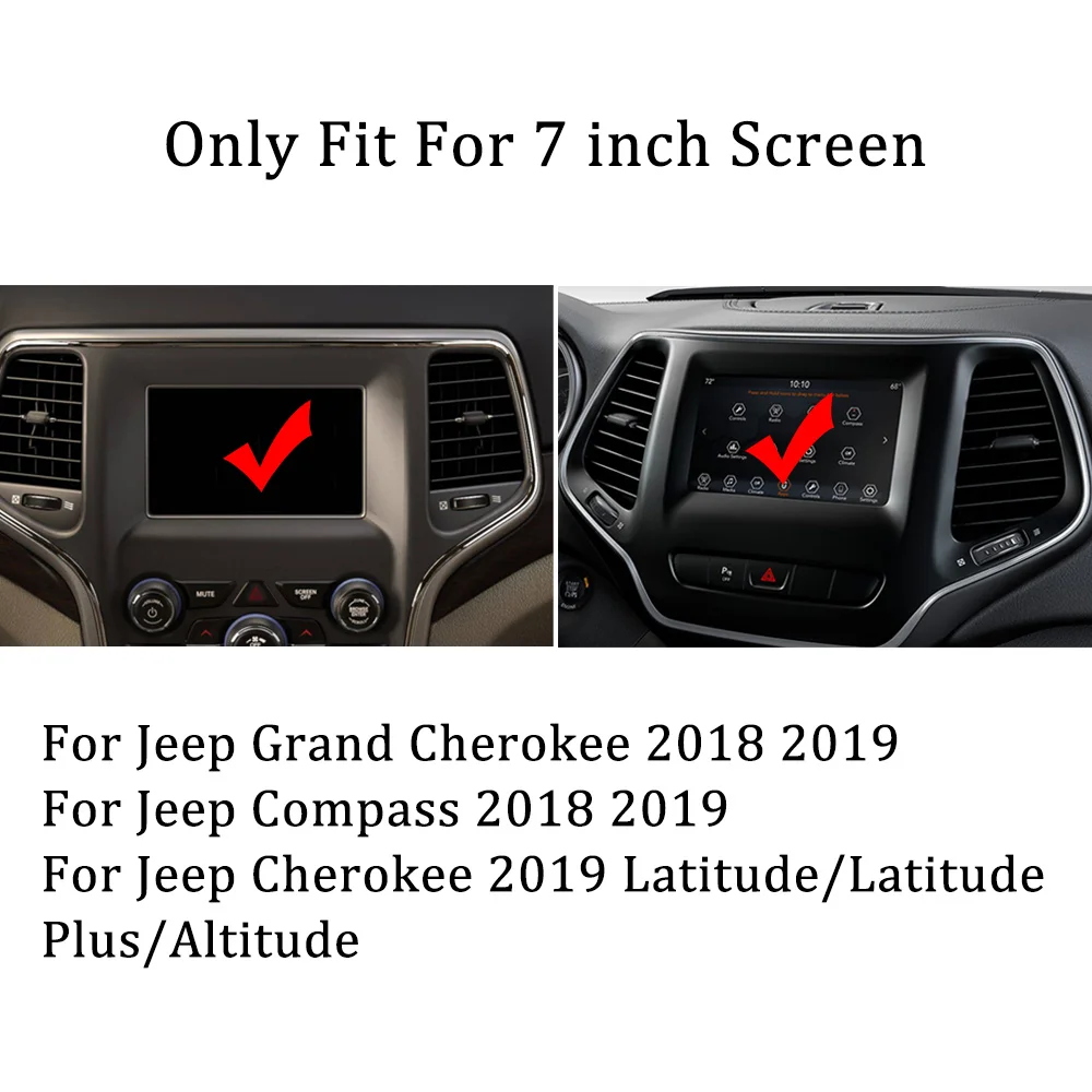 7 дюймовая Защитная пленка для экрана навигации Jeep Grand Cherokee Compass 2018 2019 из