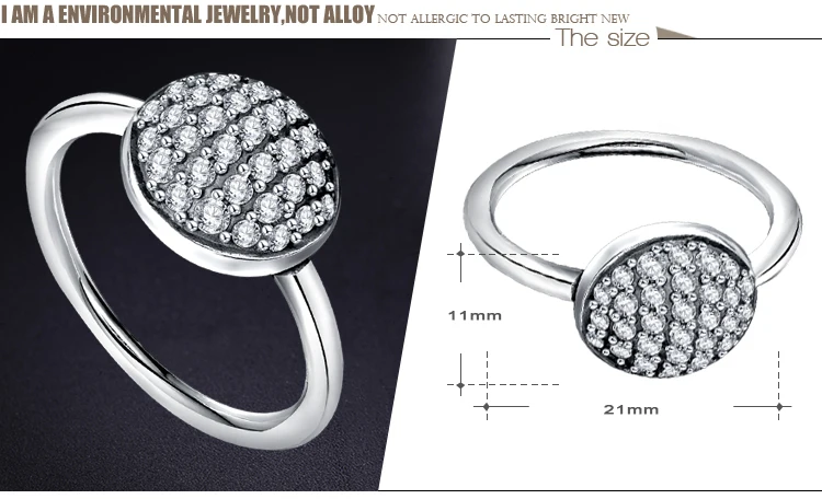 Beagloer Dropshipping Vintage Silver Dazzling Earrings For Ladies 925 Sterling with AAA CZ Jewelry Sets anillo PSST0045 | Украшения и