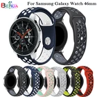 Спортивный силиконовый ремешок для Samsung galaxy watch 46 мм SM-R800 цветной ремешок на запястье браслет Смарт-браслет умные аксессуары