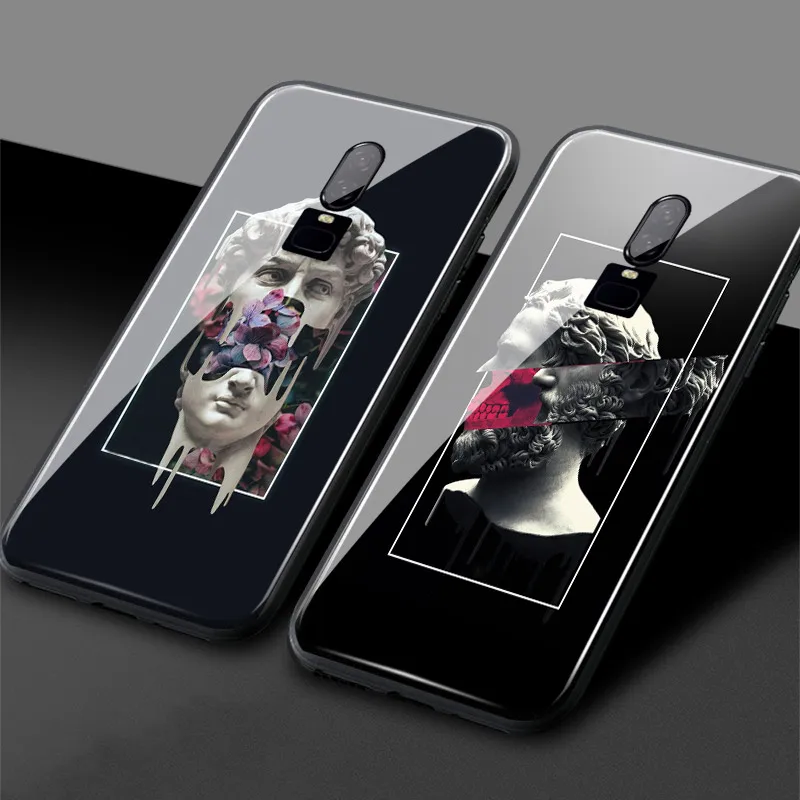 Мягкий силиконовый чехол для OnePlus 6 6T 7 7Pro с абстрактным изображением статуи и