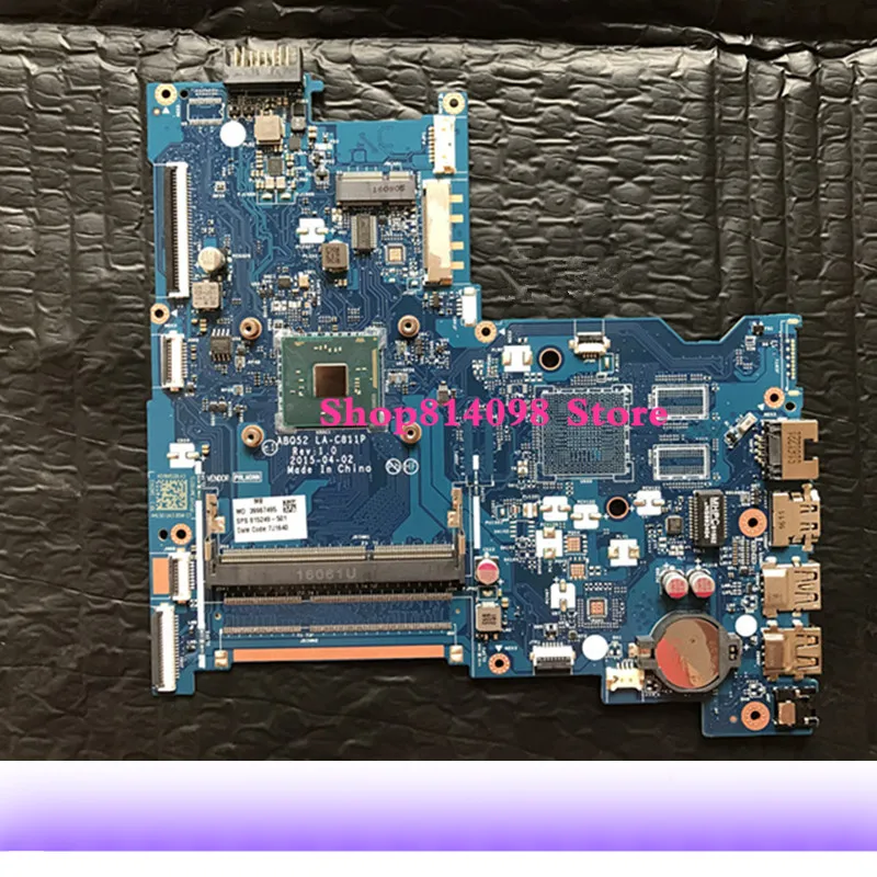 

15-AC motherboard 815249-001 815249-501 ABQ52 LA-C811P N3700 FOR HP 15-AC 15 AC Laptop Motherboard tested 100% work