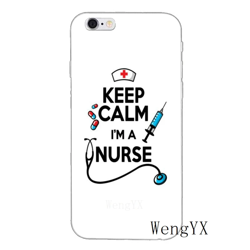 Силиконовый чехол для телефона Keep Calm I'm a Nurse для iPhone XR X XS Max 8 7 6s 6 plus SE 5s 5c 5 iPod Touch - Цвет: a-Nurse-A-02