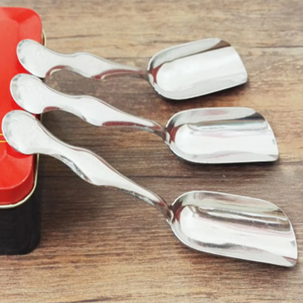 1 шт. минималистский дизайн из нержавеющей стали чайная ложка лопатка эфирные