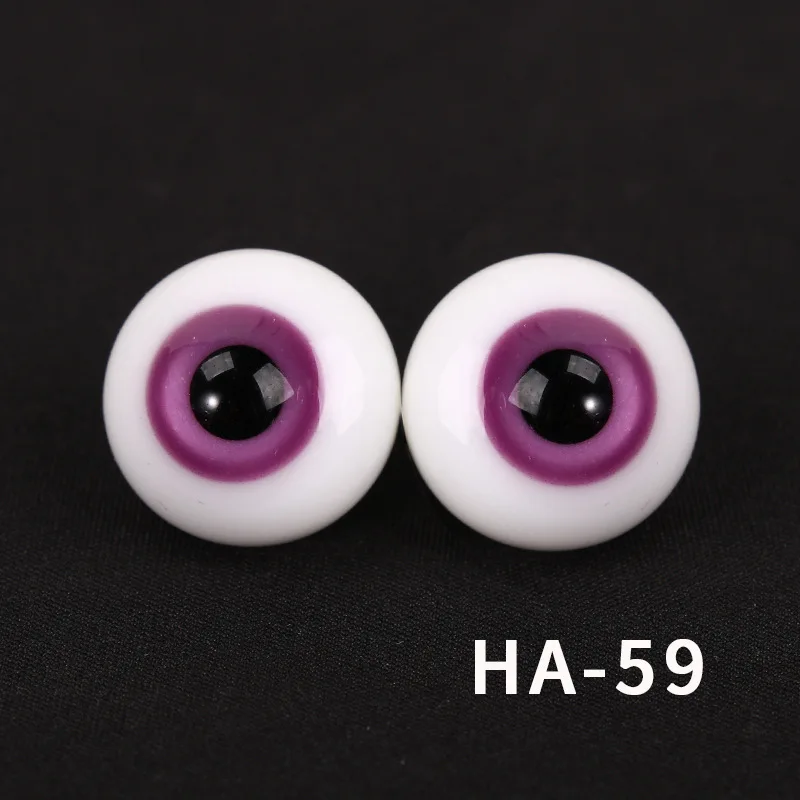 Фиолетовый 1 пара DIY акрил 18 мм BJD глаза для 60 см шарнирная кукла 1/3 кукла аксессуары для глаз Глазные яблоки для куклы игрушки для девочек Подарки - Цвет: Фиолетовый