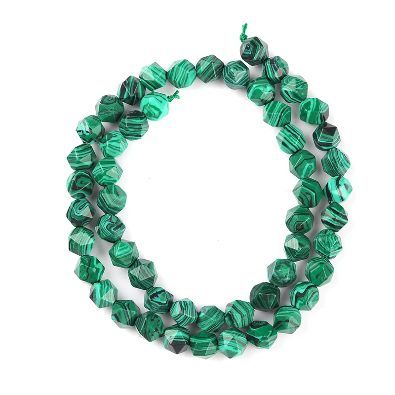 

6mm 8mm 10mm 12mm AAA Grade Faceted Imitation malachite stone Beads Natural Stone Beads DIY Loose Strand Bead Jewelry Making