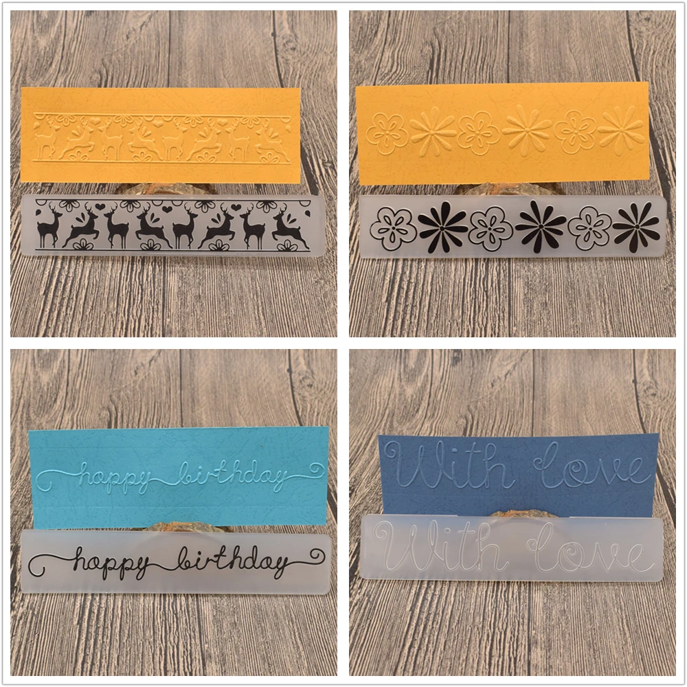 Пластиковый шаблон с животным оленем для тиснения трафарет скрапбукинга бумаги