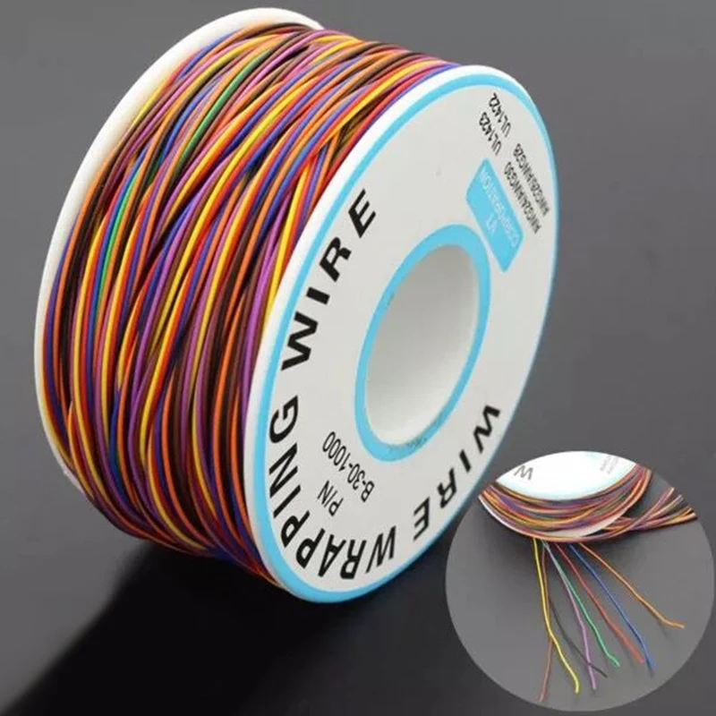 0 25 мм 30 AWG оберточная проволока Оловянная медная обмотка изоляция проводов