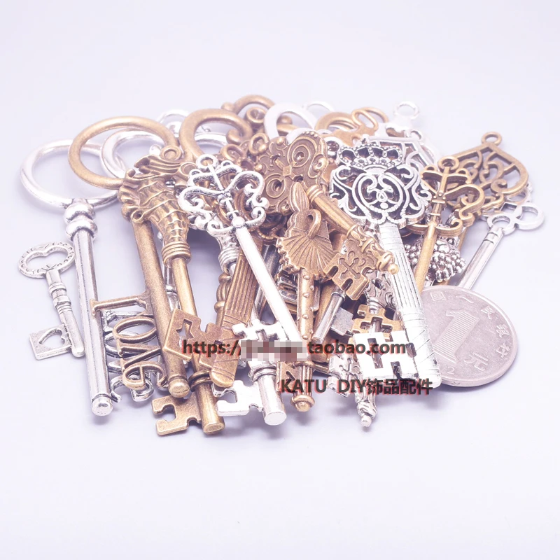 Новый набор из 20 антикварных Ретро винтажных старинных бронзовых ключей