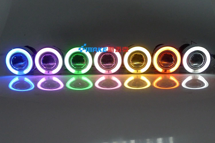Светодиодные дневные ходовые огни DRL COB angel eye противотуманные фары с крышкой для