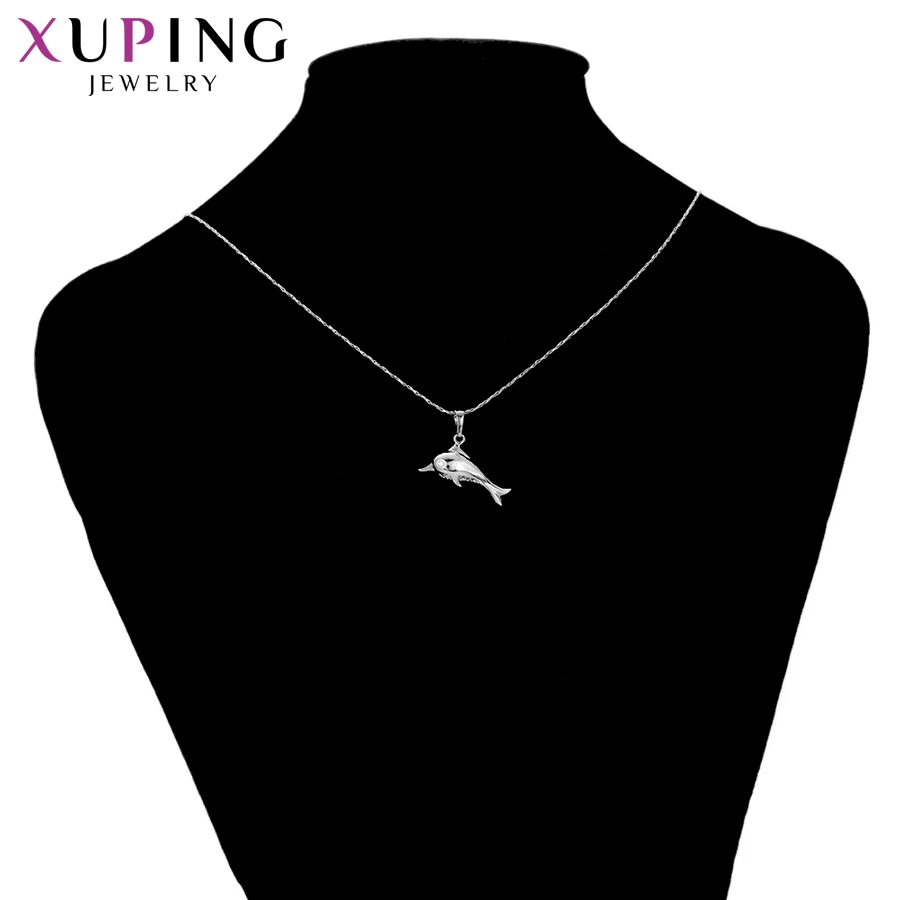 Элегантное Ожерелье Xuping в форме рыбы Подвеска для женщин и девушек модель 33338 |