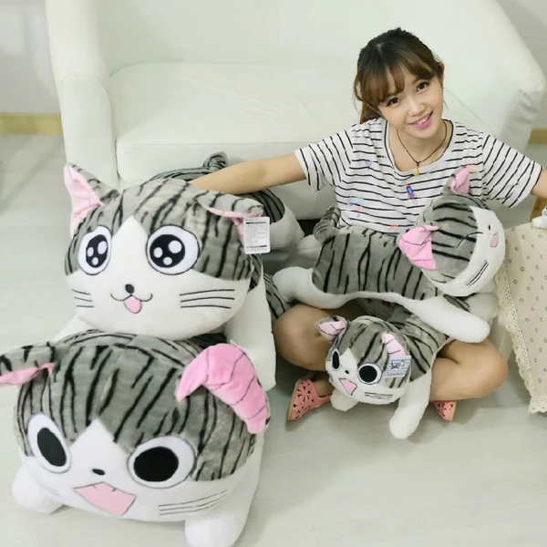 

D942 Free shipping new cheese cat doll pillow stuffed toys creative cat cat, sweet valentine's day A birthday present
