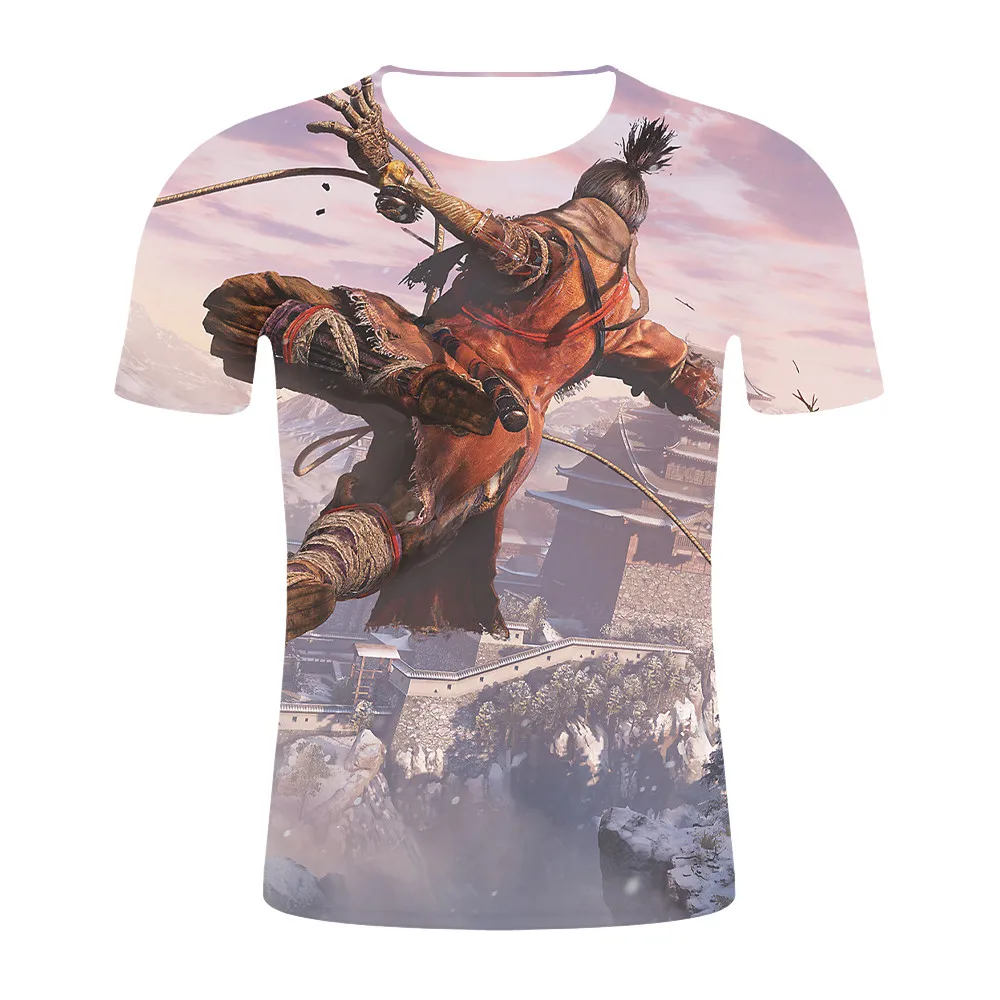 Горячая игра SEKIRO: Shadows Die Twice Футболка Мужская/женская футболка с принтом модная в