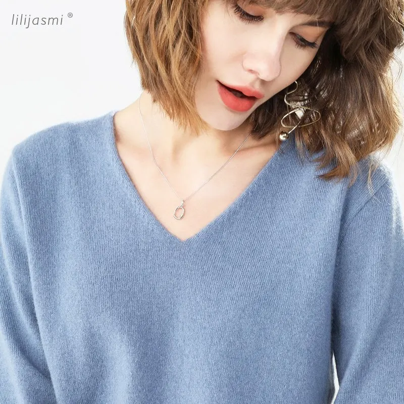 Sale Summer Knitwear Women's Knitted V-neck T-shirt Half Sleeve Thin Pullover Basic High-end Stretch Yarn Fabric Women Knit-Tee | Женская