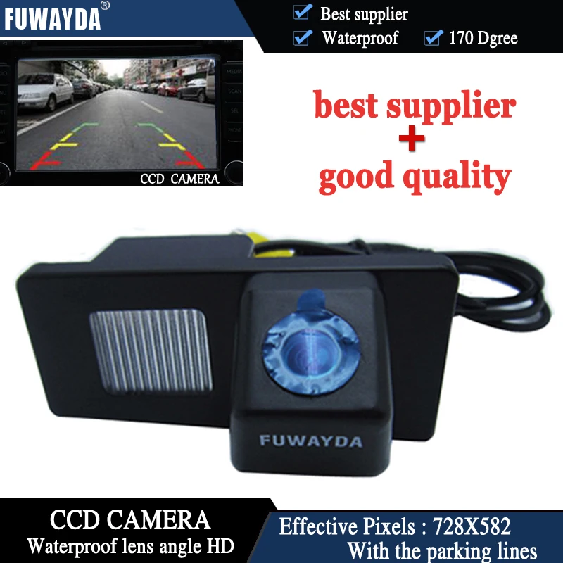 

FUWAYDA Car Reverse Rear View Back Up Parking High Quality Color CCD CAMERA for Ssangyong Rexton / Ssang yong Kyron waterproof