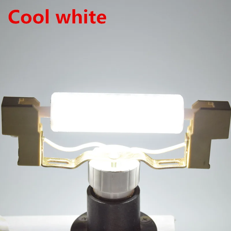 Новый cob r7s led 118 мм регулируемой яркости j78 j118 светодиодные лампы 78 теплый белый 7 Вт 14 вместо 70 140 галогенная