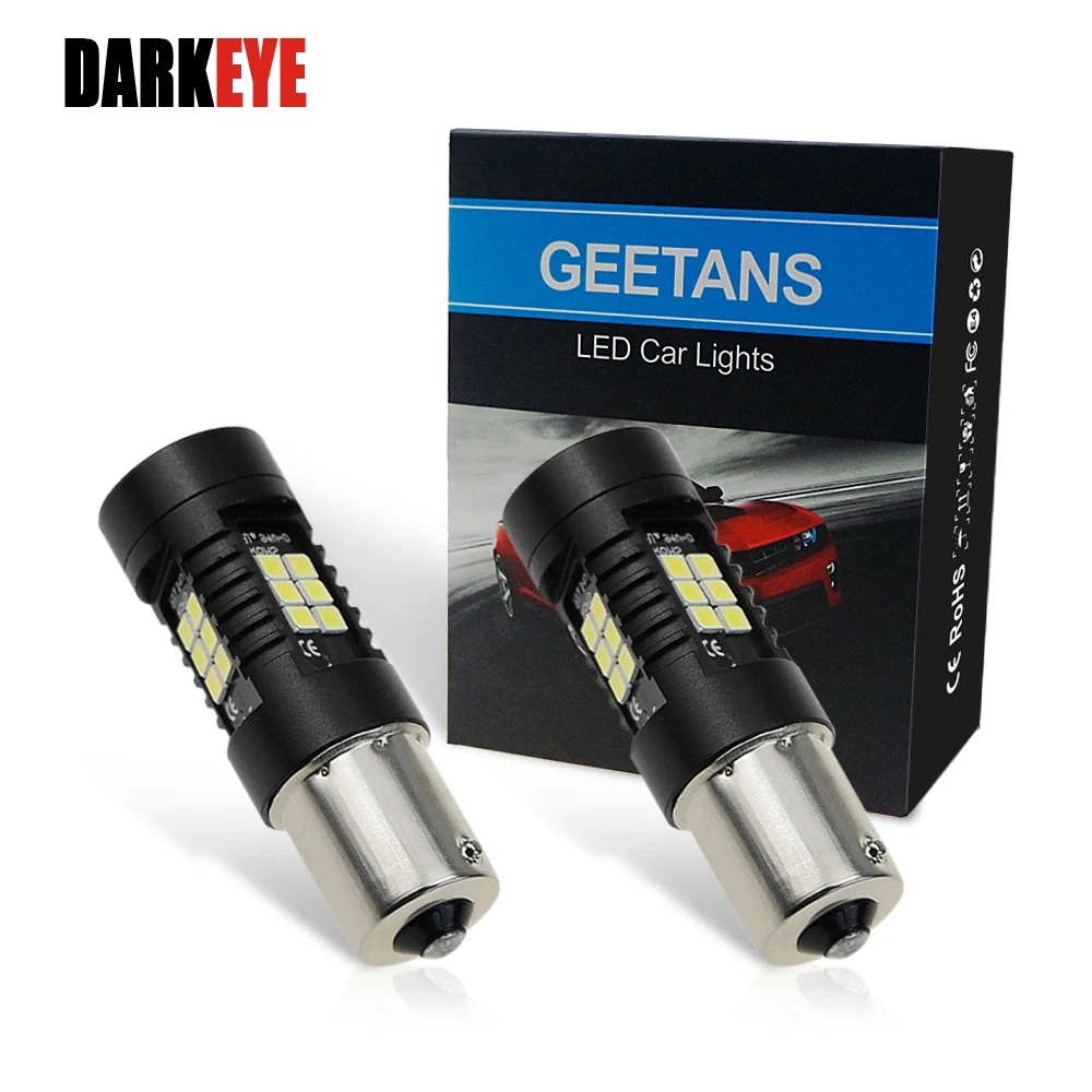 1156 BA15S P21W светодиодный BAU15S PY21W лампы BAY15D 1157 P21/5 Вт 2 шт. 21SMD 3030 автомобильные
