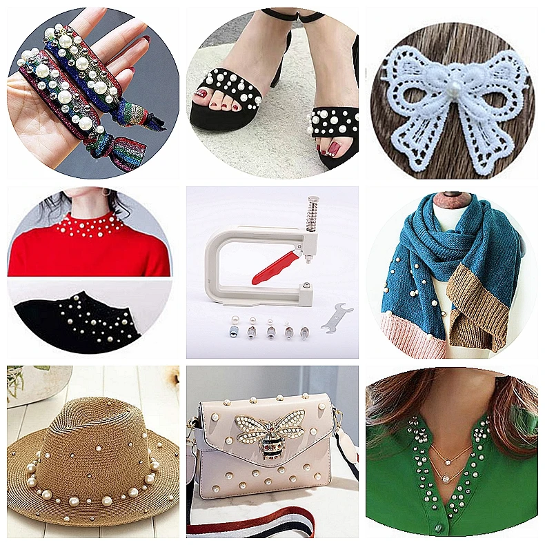 Швейные аксессуары 1 комплект ручной инструмент для заклепки бусин своими руками