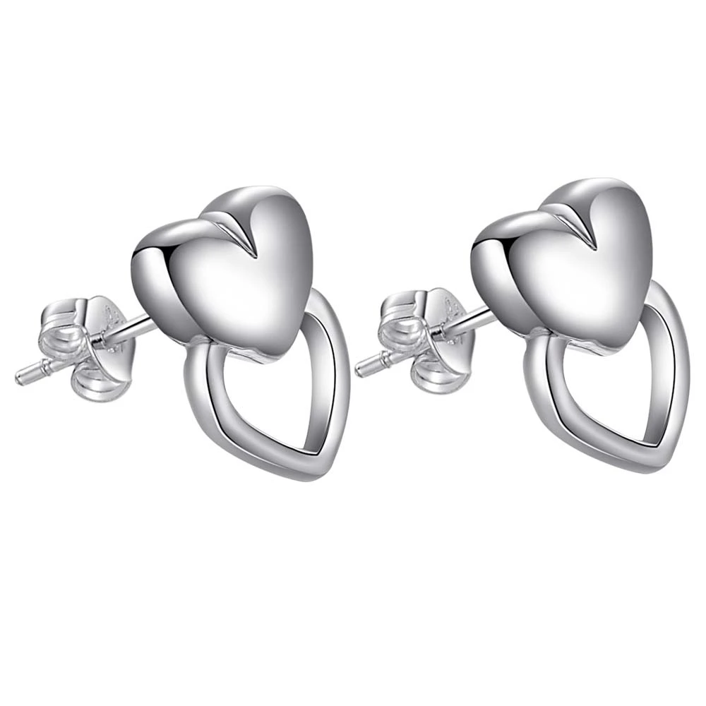 Женские серебряные серьги в форме сердца XBZZCXAI REFJCWVU|silver earings|silver wedge bridal shoessilver cz