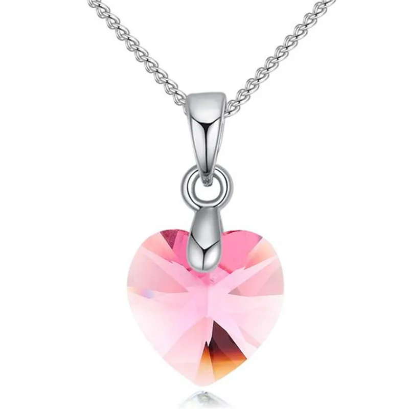 Женское колье с подвеской в виде сердца SHDEDE чокер кристаллами Swarovski подарок для