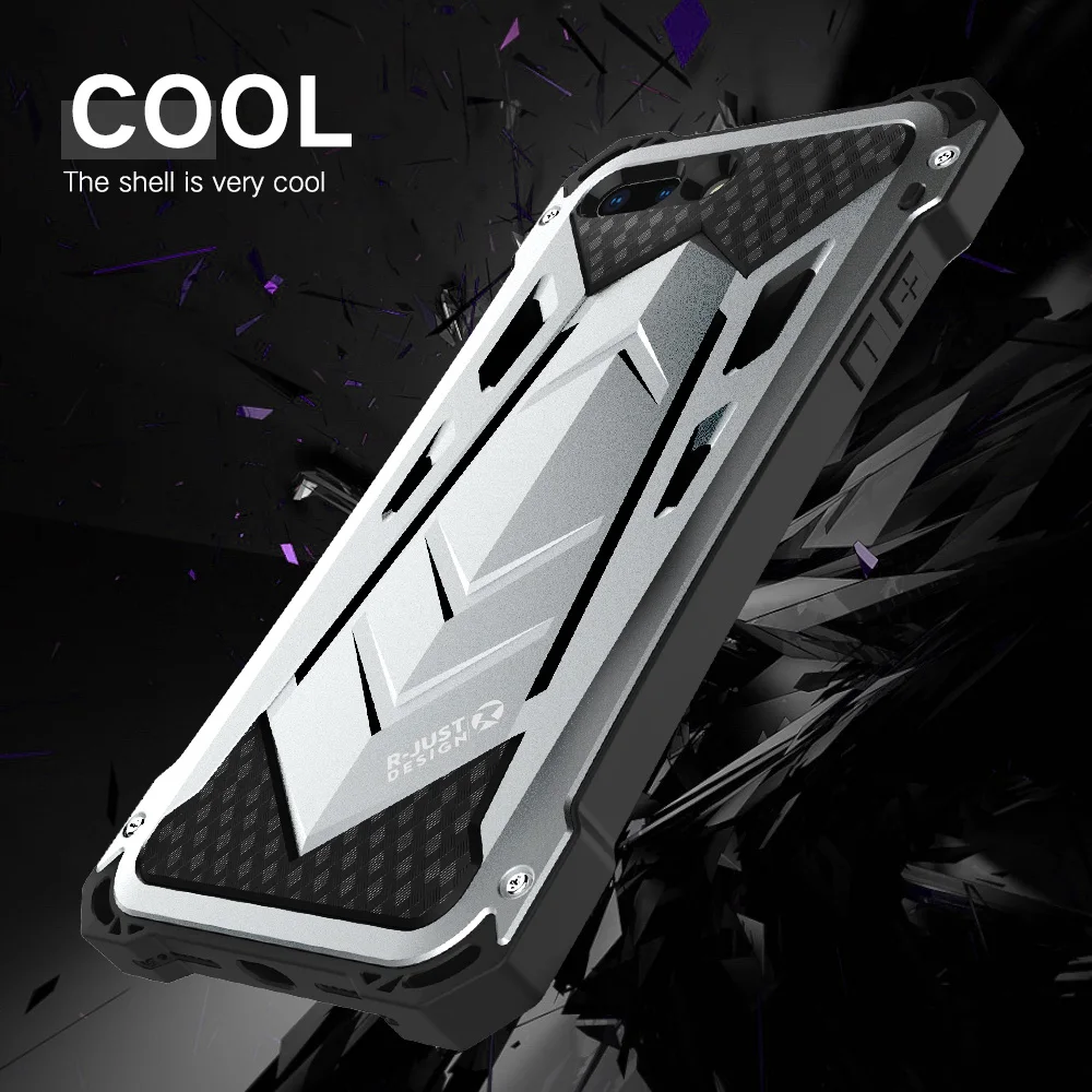 

R-Just металлический алюминиевый защитный чехол для iPhone 8 грязеотталкивающий ударопрочный водонепроницаемый 3 в 1 армированный чехол для iPhone 7 ...