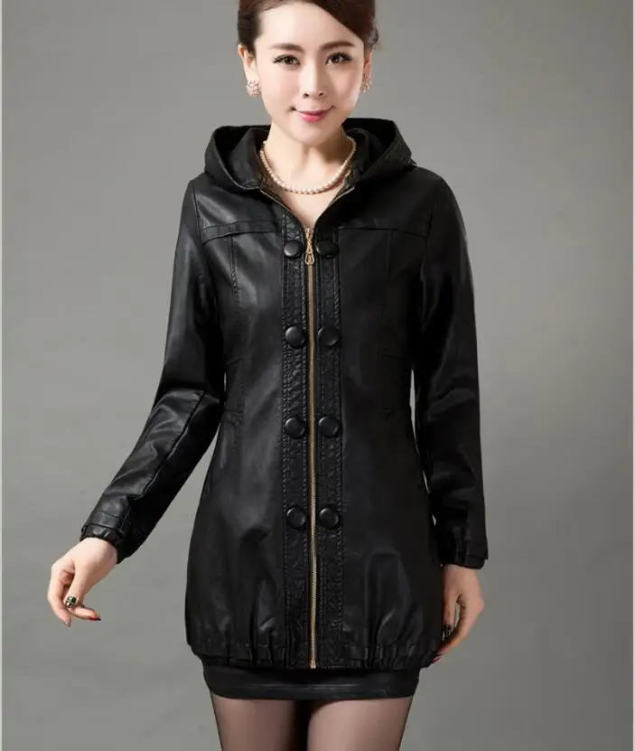 Кожаное пальто для женщин 2019 новая весна и осень женский рюкзак в виде женской