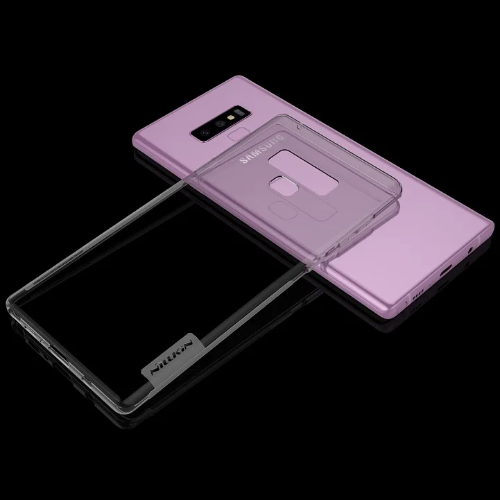Защитный чехол Nillkin из ТПУ для samsung Galaxy Note 9, чехол для задней панели телефона, мягкий компактный силиконовый верхний чехол, не скользящий бампер 6,4'' - Цвет: Note 9 Case Grey