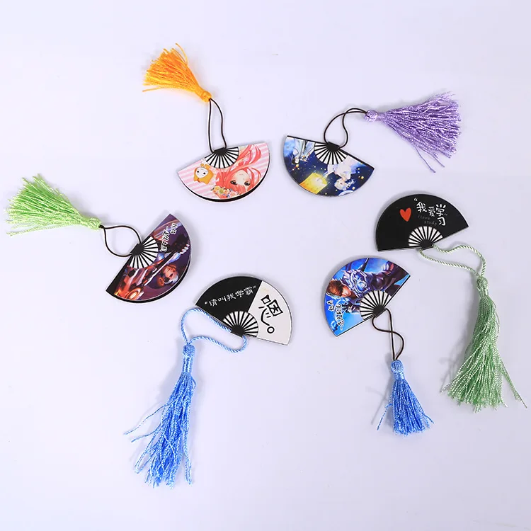 Coloffice мультяшный пейзаж веер магнитные закладки ремесло моделирование