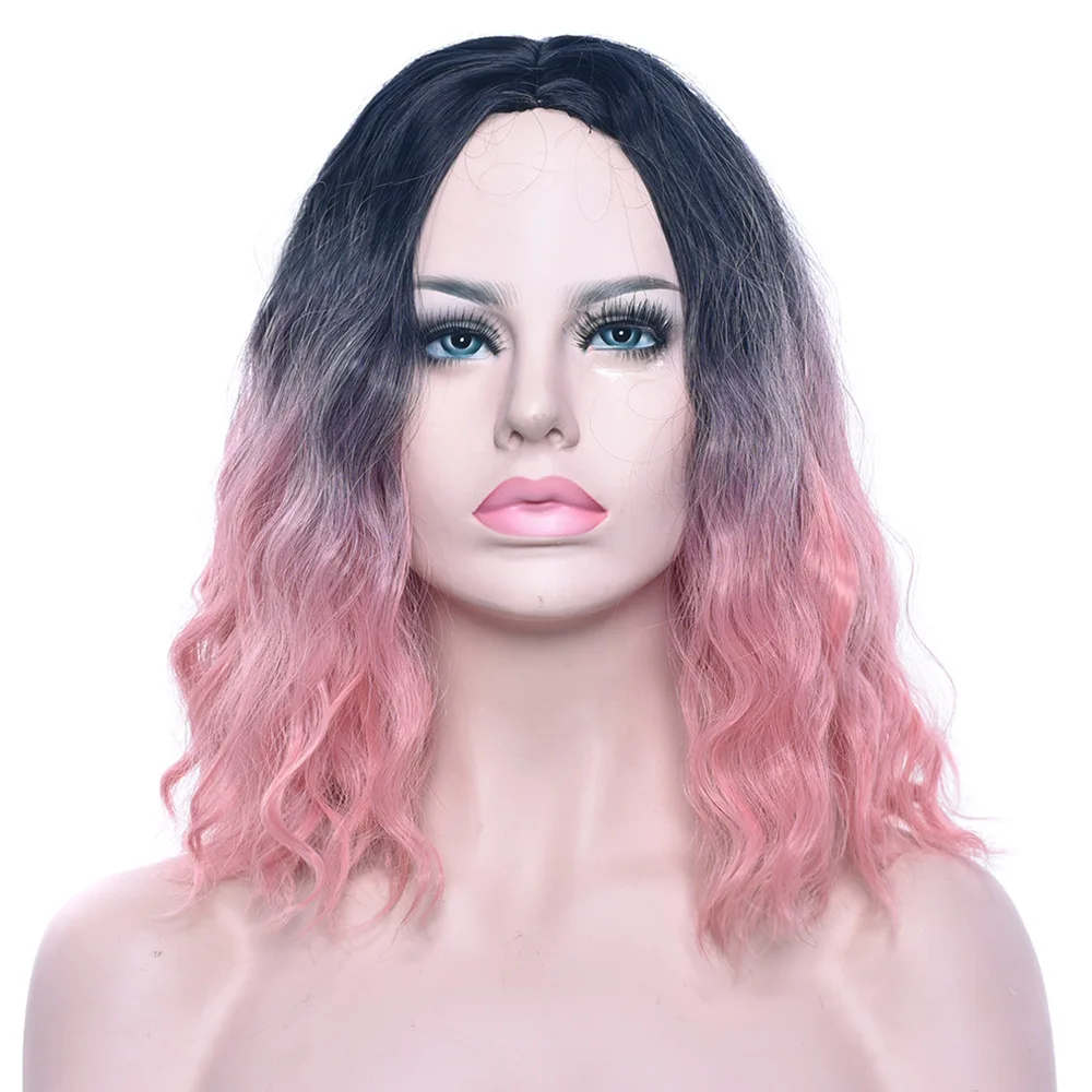 GRES кудрявые женские парики средней части без шнурков высокотемпературный