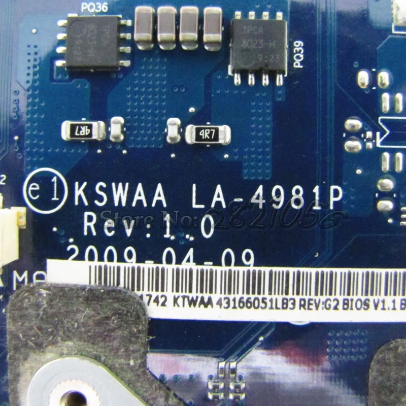 Материнская плата NOKOTION KSWAA LA-4981P K000078970 для ноутбука toshiba satellite L500 L550 HD GMA GM45 DDR2 |