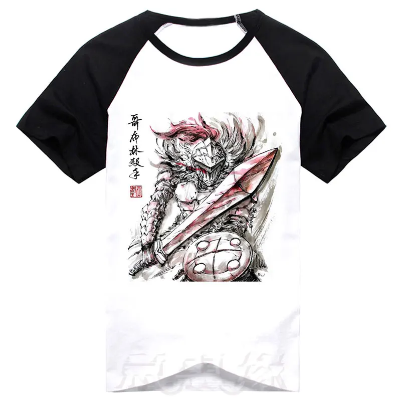 Новинка футболка с изображением истребителя из аниме гоблина модная мужская
