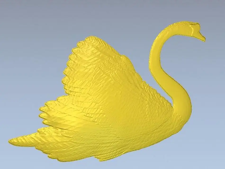 

3d-фон для ЧПУ в стиле STL file swan