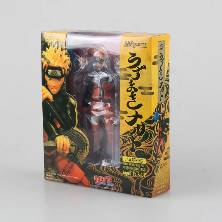 Huong Аниме Наруто SHFiguarts Uzumaki Naruto/Саске ПВХ Рисунок Da Collezione игрушка Modello