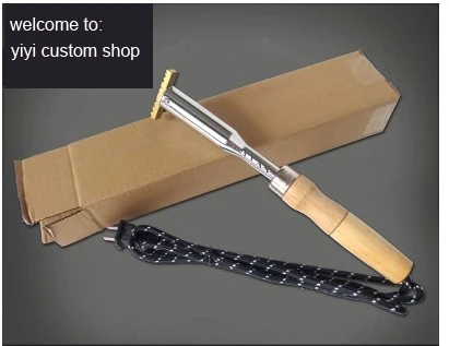 Персонализированные пользовательские латунные торты/деревянный штамп (110/220 в)