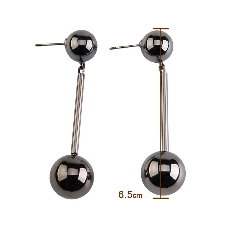 Лучшая Мода для девушек, модный круглый нагрудник, бисер, гладкое лицо, эффектное Макси-украшение, очаровательные, вечерние, индийские, Bijoux, серьга Boho для женщин 3591