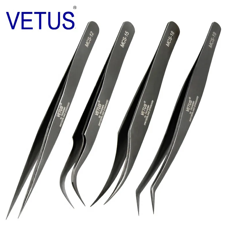 4 шт./компл. Vetus MCS Series Bright Blue Premium Beauty щипцы для макияжа наращивания ресниц очень
