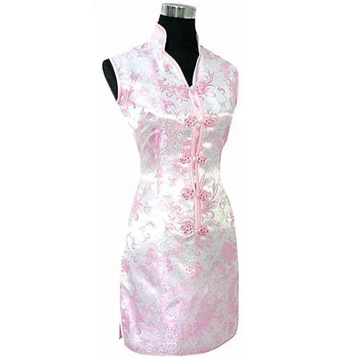 Женское атласное платье черное красное традиционное китайское s M ujer Чонсам с