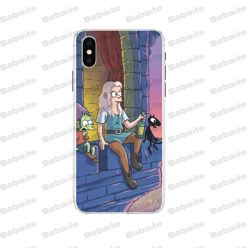 Babaite Disenchantment Мягкий Силиконовый ТПУ чехол для телефона чехол для Apple iPhone 5 5S SE 6 6S 7 8 Plus X XS MAX XR мобильных телефонов