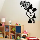 Виниловая наклейка на стену для салона красоты, девушка, мама, мама с ребенком